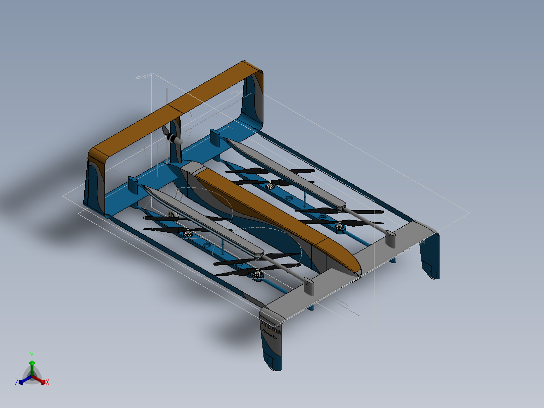 小型无人驾驶飞行器正等轴测图