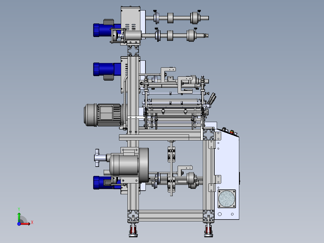 THJ300B.3三座贴合机左视图