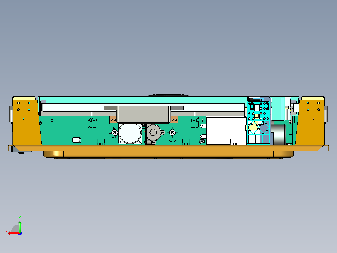 麻将机 3D图纸 Creo机械素材3D图纸后视图