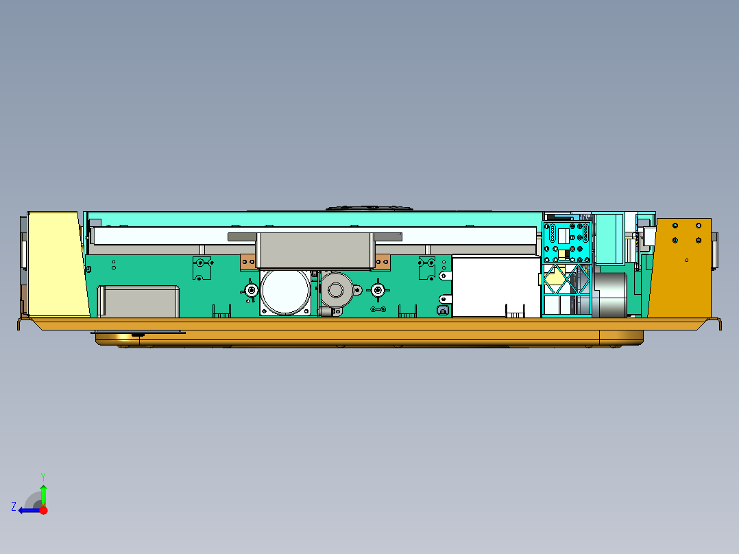 麻将机 3D图纸 Creo机械素材3D图纸右视图