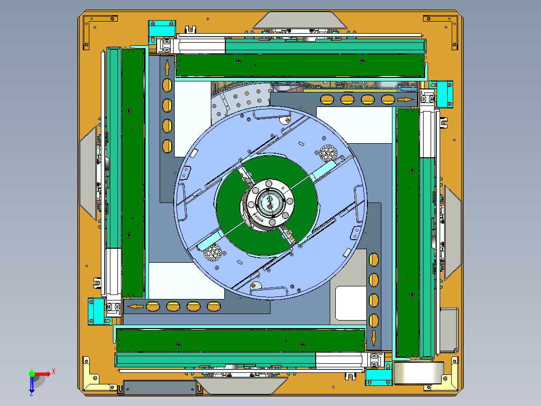 麻将机 3D图纸 Creo机械素材3D图纸俯视图