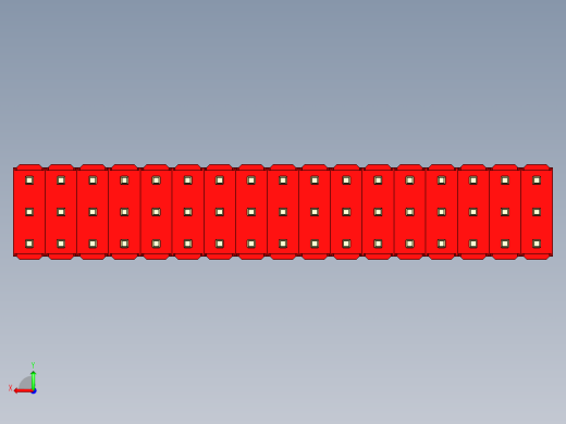 彩色公头100mil（2.54mm）系列-DS1021_red_3x17p_100mil_Type43_rev1.0后视缩略图