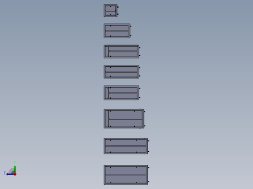 网络机柜服务器机柜8种右视缩略图