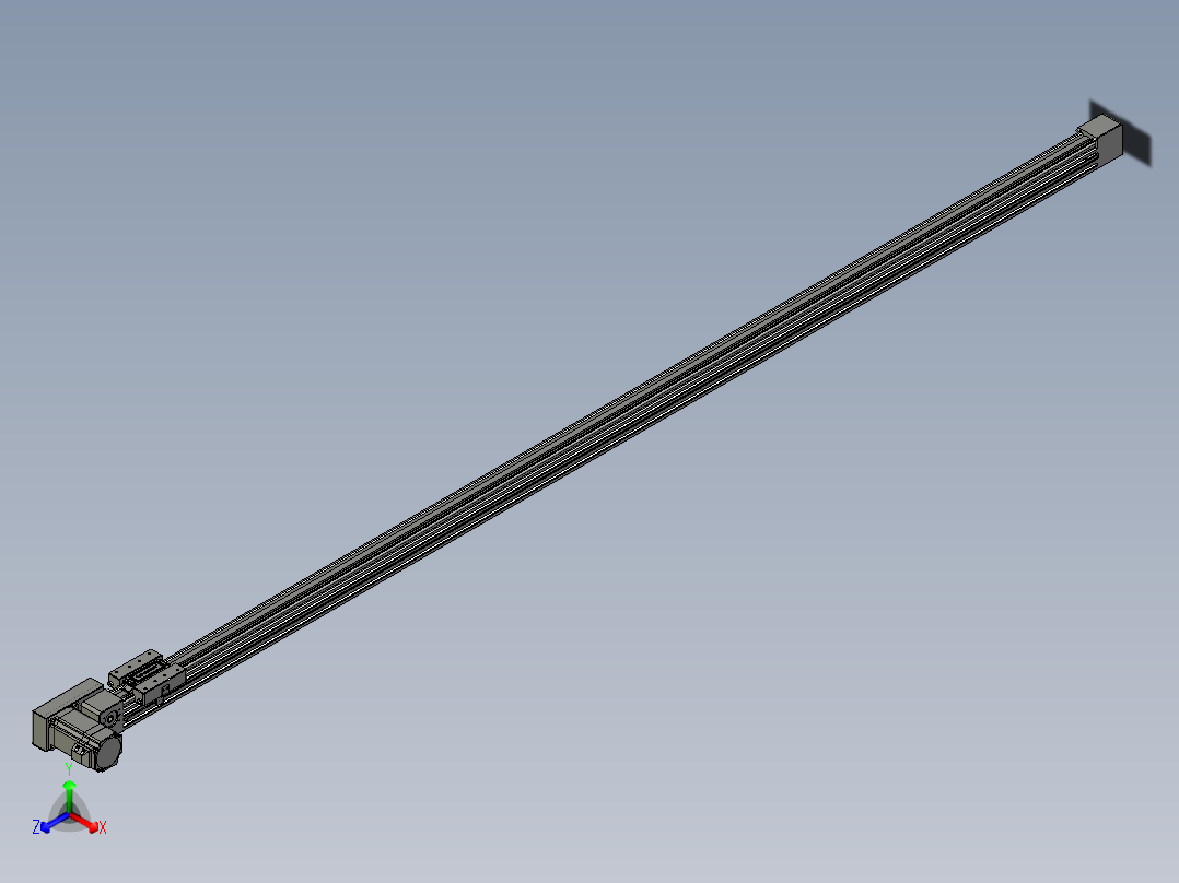 威洛博直线电机模组EB4-L40-S1900-BR-57-MS3主视图
