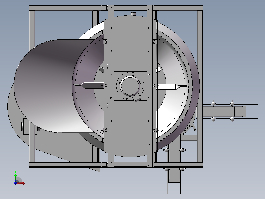自动化灌装设备前视图