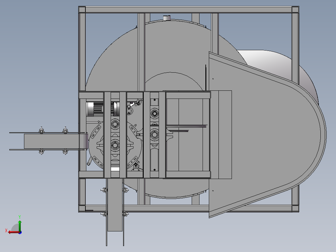 自动化灌装设备后视图