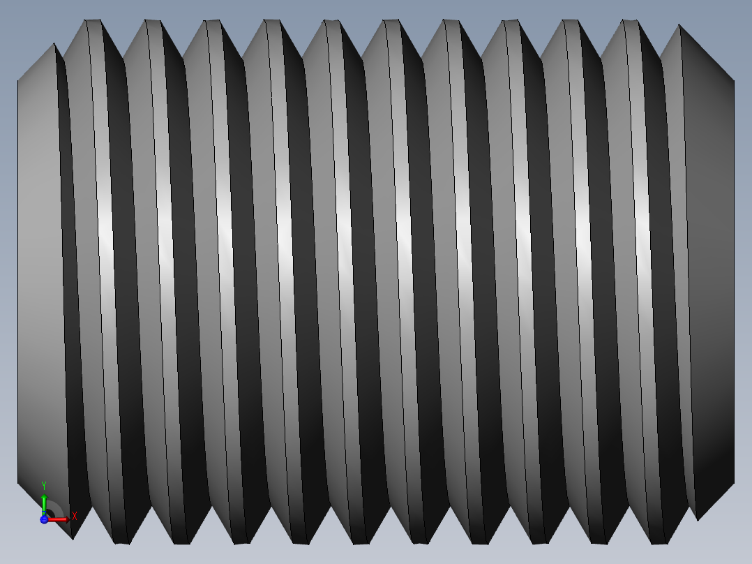 DIN 913-ISO 4026 固定螺钉-M22 L=30.SLDPRT前视图