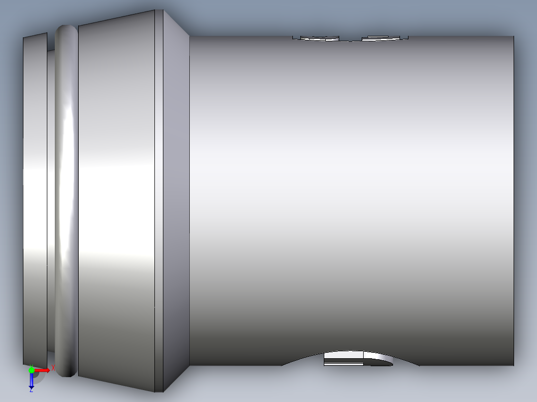 卡套式工业通用硬管接头EO_Weld_nipple__orbital__SKA28X2ORB71俯视图