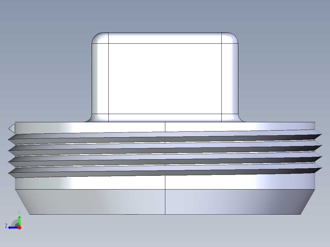 船舶管路系统S24B_SeaDrainPLUS_CleanPlug-MPT_37E177003_3in Sea Drain Plus - Plug - MPT右视图