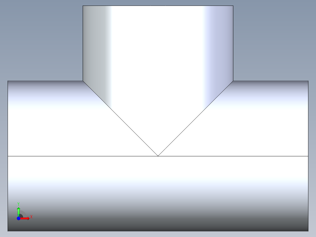 聚氯乙烯配件04-Sch80_Tee_FPTxFPTxFPT_805-010_1in前视图