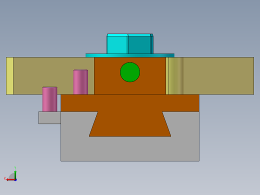 凸轮滑块机构后视缩略图