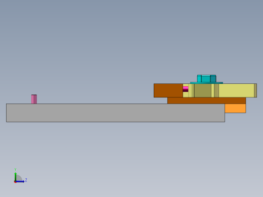 凸轮滑块机构左视缩略图