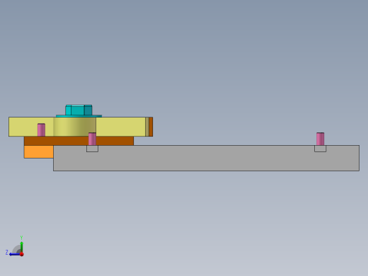 凸轮滑块机构右视缩略图