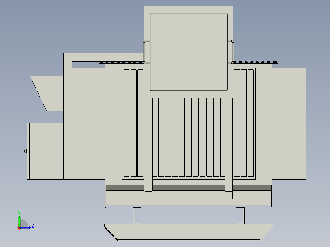 1500kVA 11000V 三相 YNd1 ONAN变压器左视图