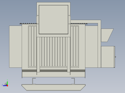 1500kVA 11000V 三相 YNd1 ONAN变压器右视缩略图