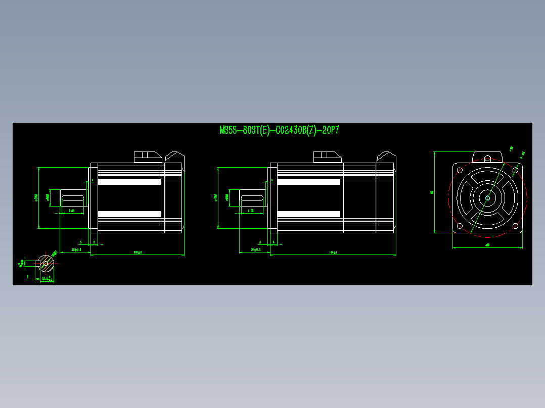 电机MS5S-80ST-CSorCM02430-20P7-S01orS02