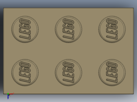 乐高套装 4421基本积木-4159739 - 3002 Brick Yellow - Tan Brick 2 x 3.SLDPRT俯视缩略图