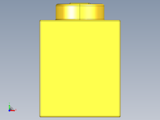 乐高套装 4421基本积木-300524 Bright Yellow Brick 1 x 1.STEP前视缩略图