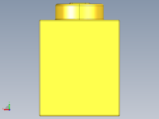乐高套装 4421基本积木-300524 Bright Yellow Brick 1 x 1.STEP后视缩略图