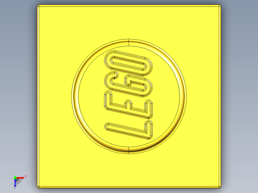 乐高套装 4421基本积木-300524 Bright Yellow Brick 1 x 1.STEP俯视缩略图