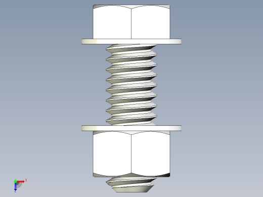 螺栓和六角螺母-1 4 - 20 UNC俯视缩略图