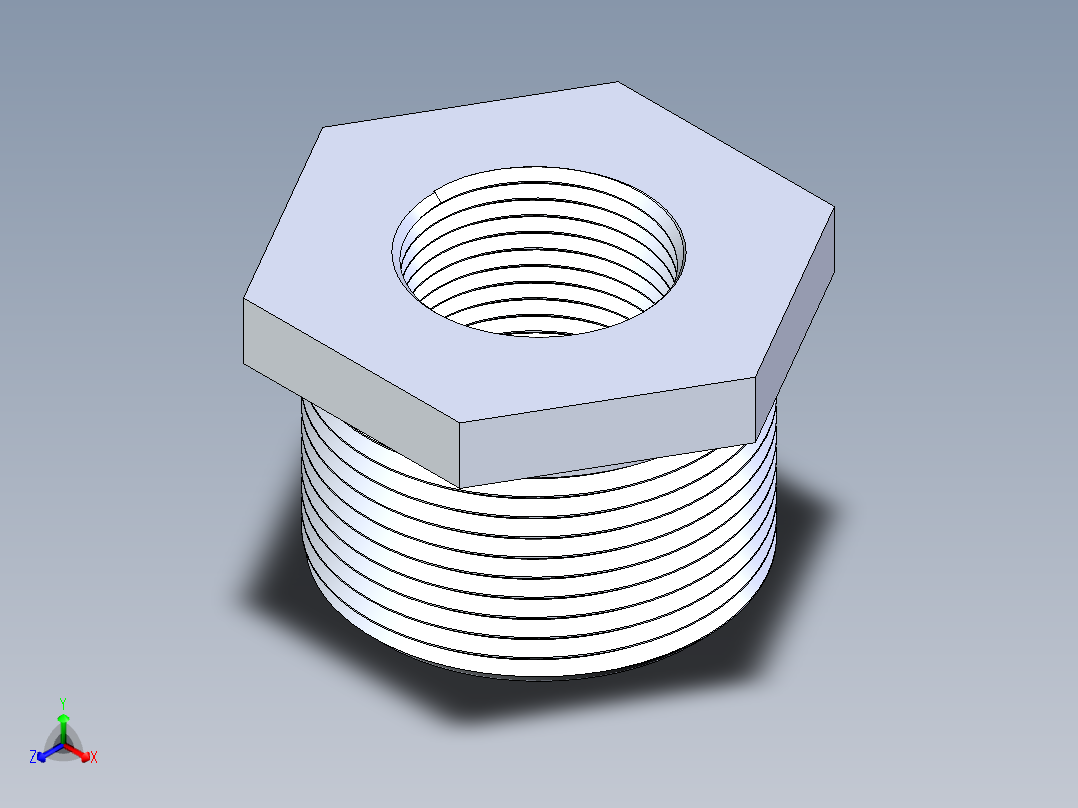 聚氯乙烯配件18-Sch80_ReducerBushing_MPTxFPT_839-167_1.25in x 0.75in主视图