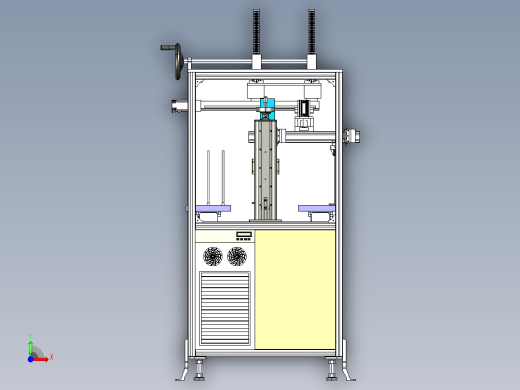 laser-marking 20w激光打标机3D数模图纸 STEP格式前视缩略图