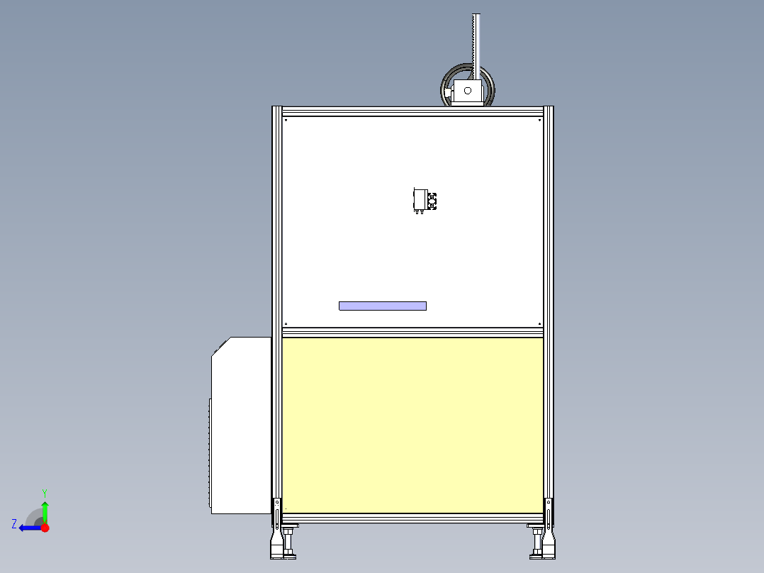 laser-marking 20w激光打标机3D数模图纸 STEP格式右视图