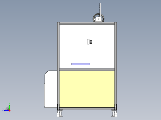 laser-marking 20w激光打标机3D数模图纸 STEP格式右视缩略图