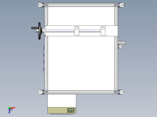 laser-marking 20w激光打标机3D数模图纸 STEP格式俯视缩略图