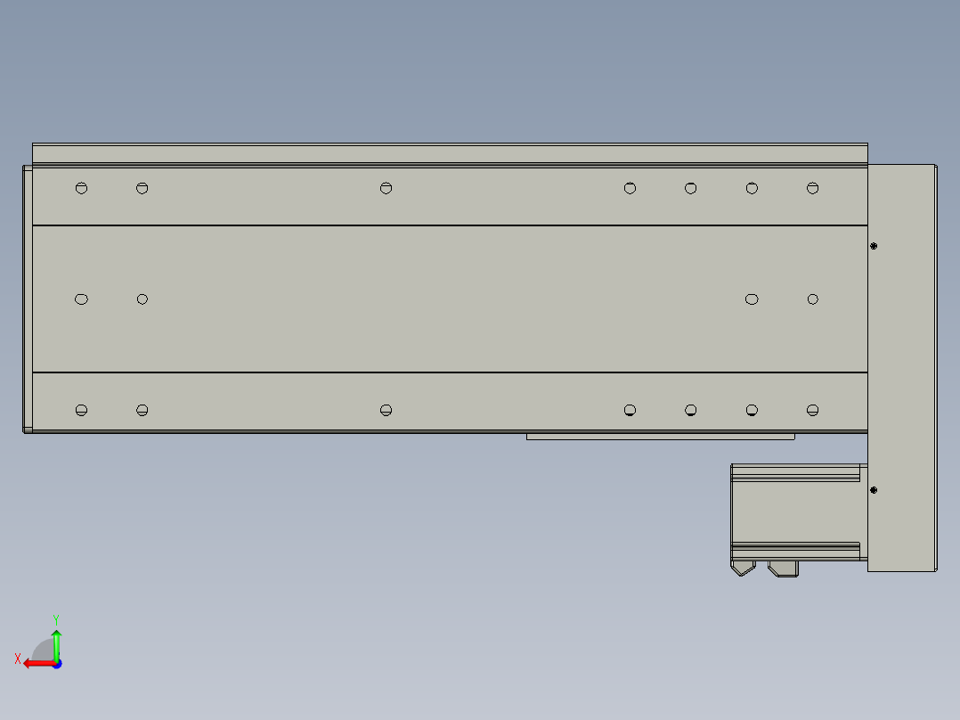 VF丝杆传动-一般环境VF22-S350-BL后视图