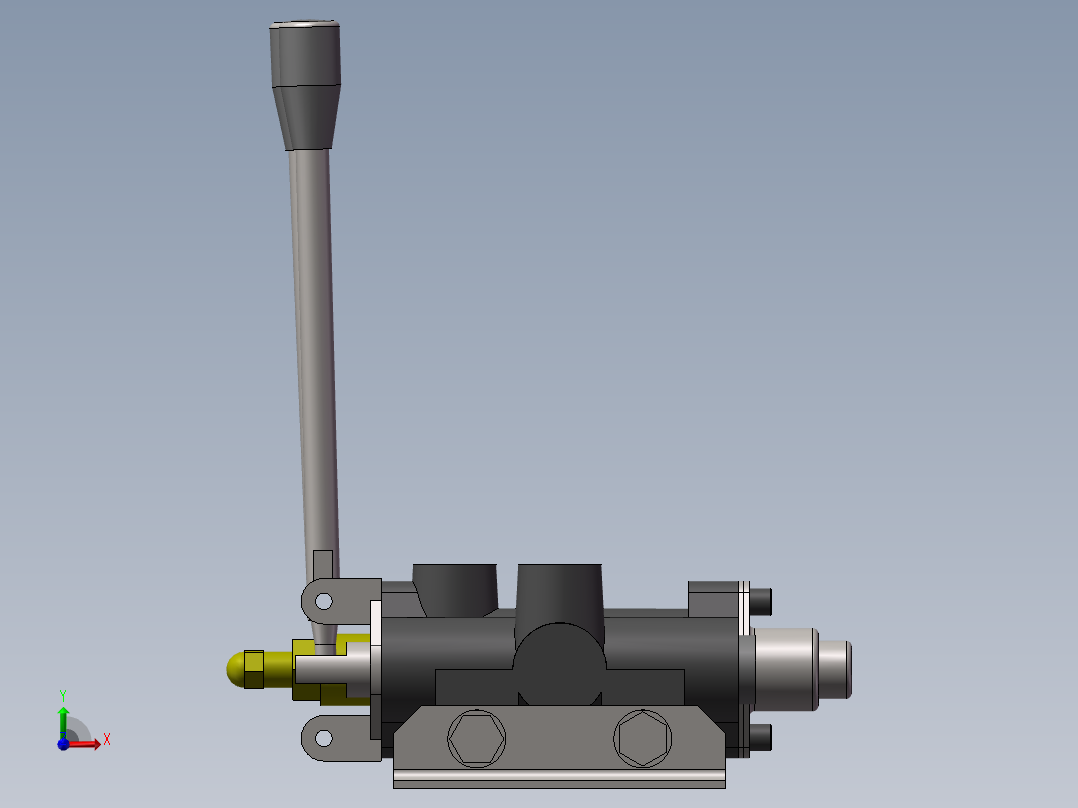 液压手动换向阀 多路阀前视图
