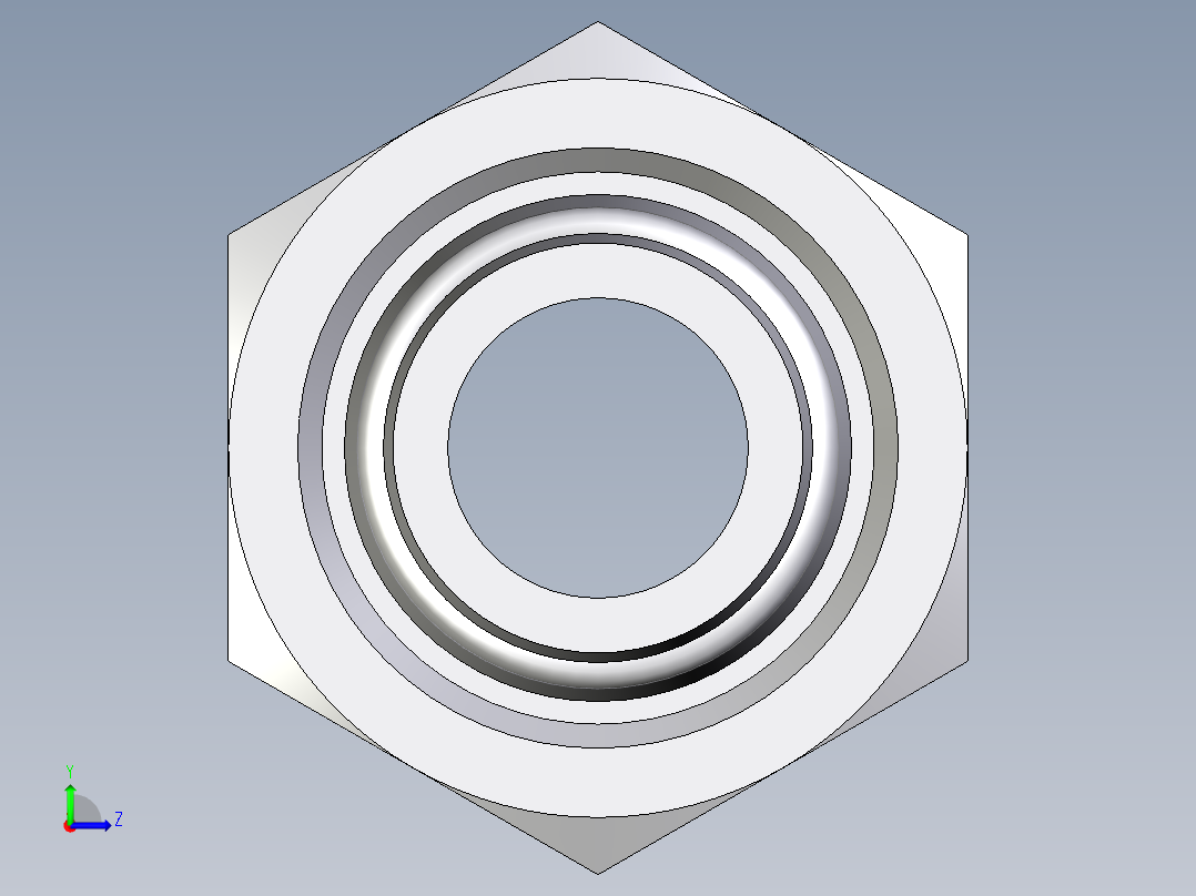卡套式工业通用硬管接头EO_Swivel_union_GZ18LCF左视图