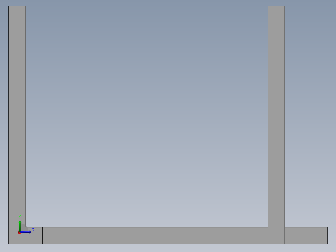 多功能支架左视图