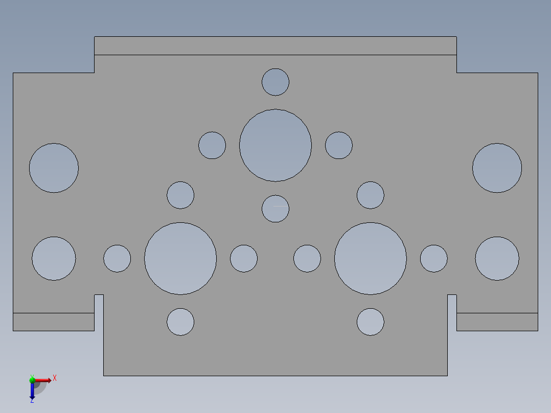 多功能支架俯视图