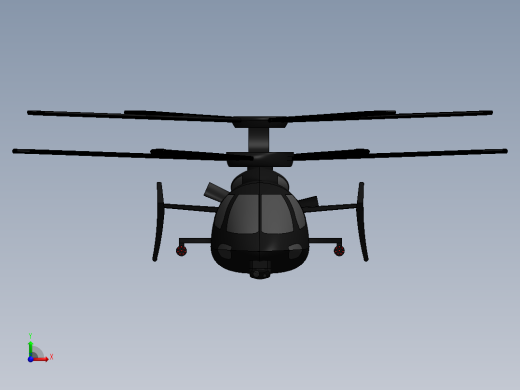 西科斯基 S97 Raider 直升机---格式为：SW IGS STP前视缩略图