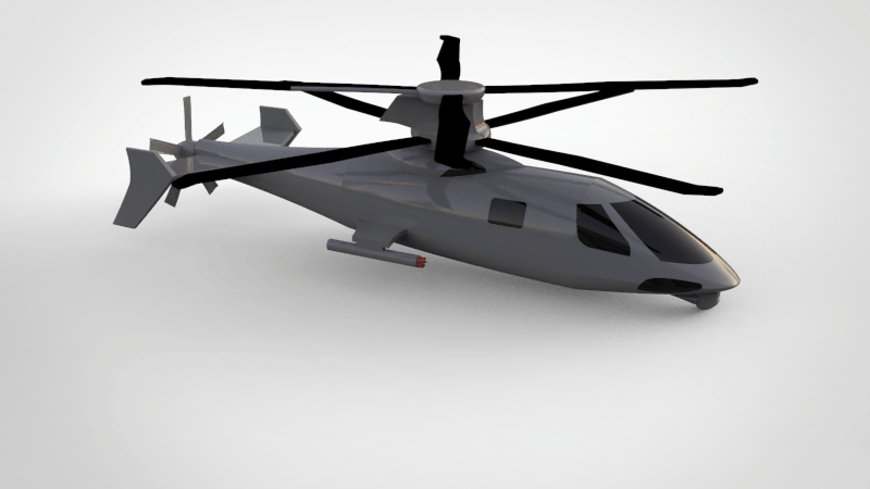 西科斯基 S97 Raider 直升机---格式为：SW IGS STP