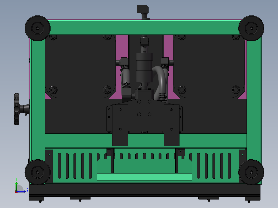 气动折弯机sw18左视图