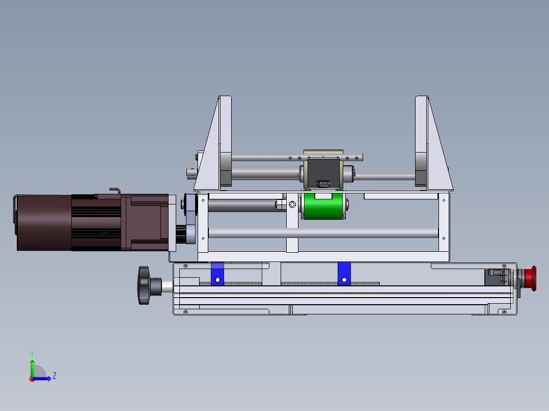 产品打码机（sw18可编辑+工程图）左视图