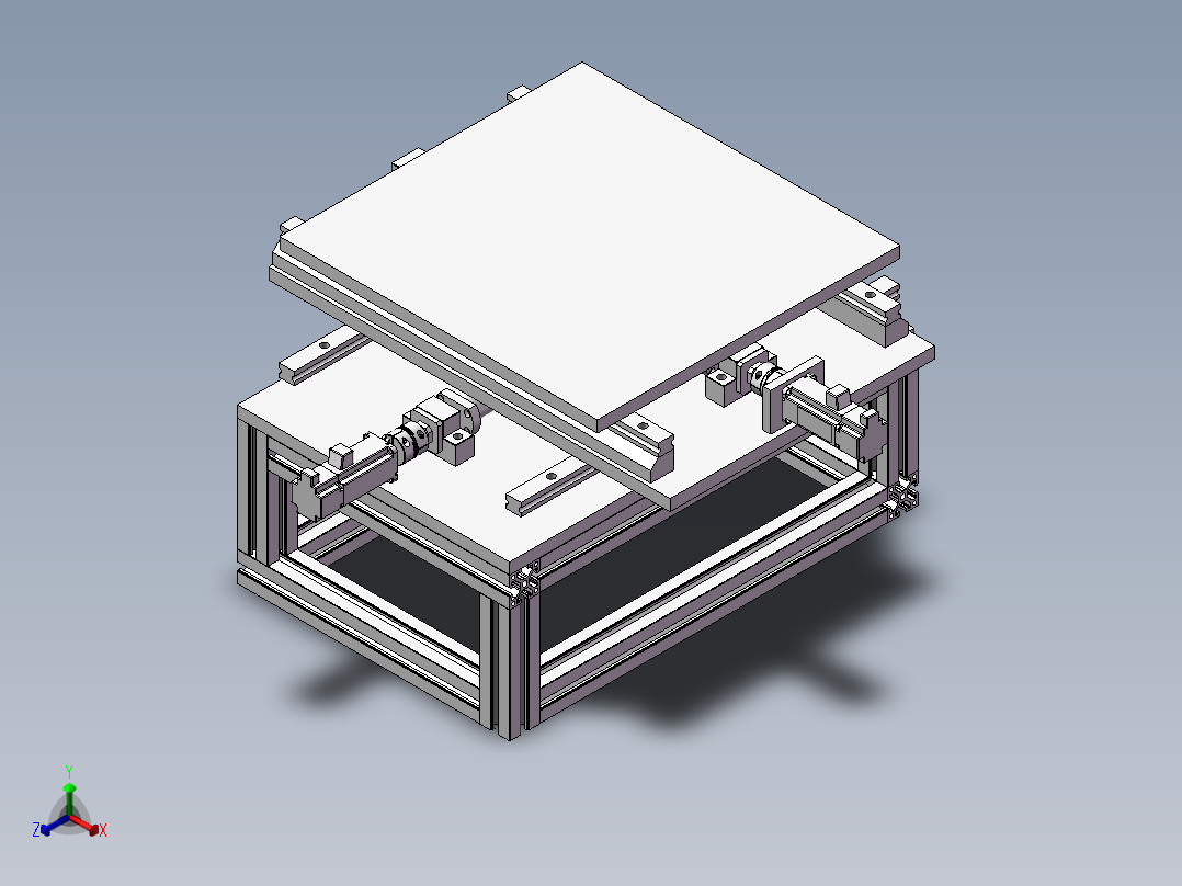XY伺服移动平台sw18正等轴测图