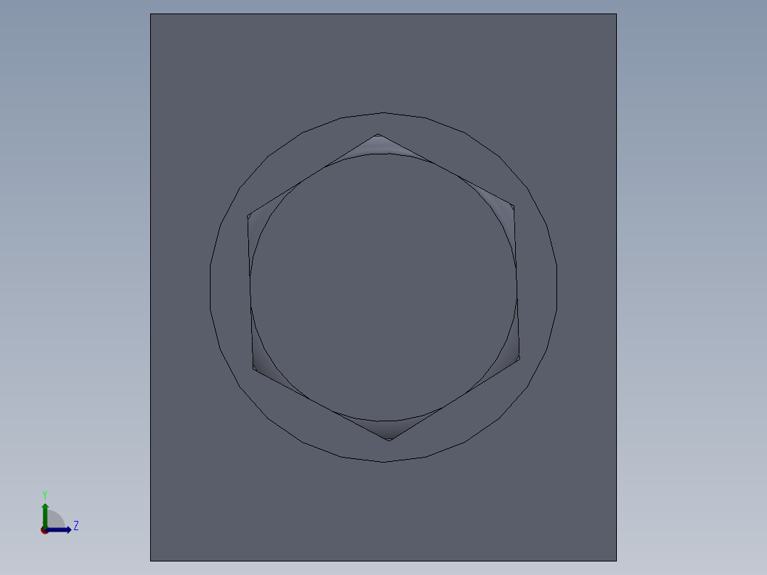 叠加式单向节流阀三维图左视图