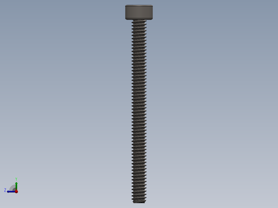 Screw_DIN_912_M1.6x20F_A2.SLDPRT公制内六角螺钉右视图