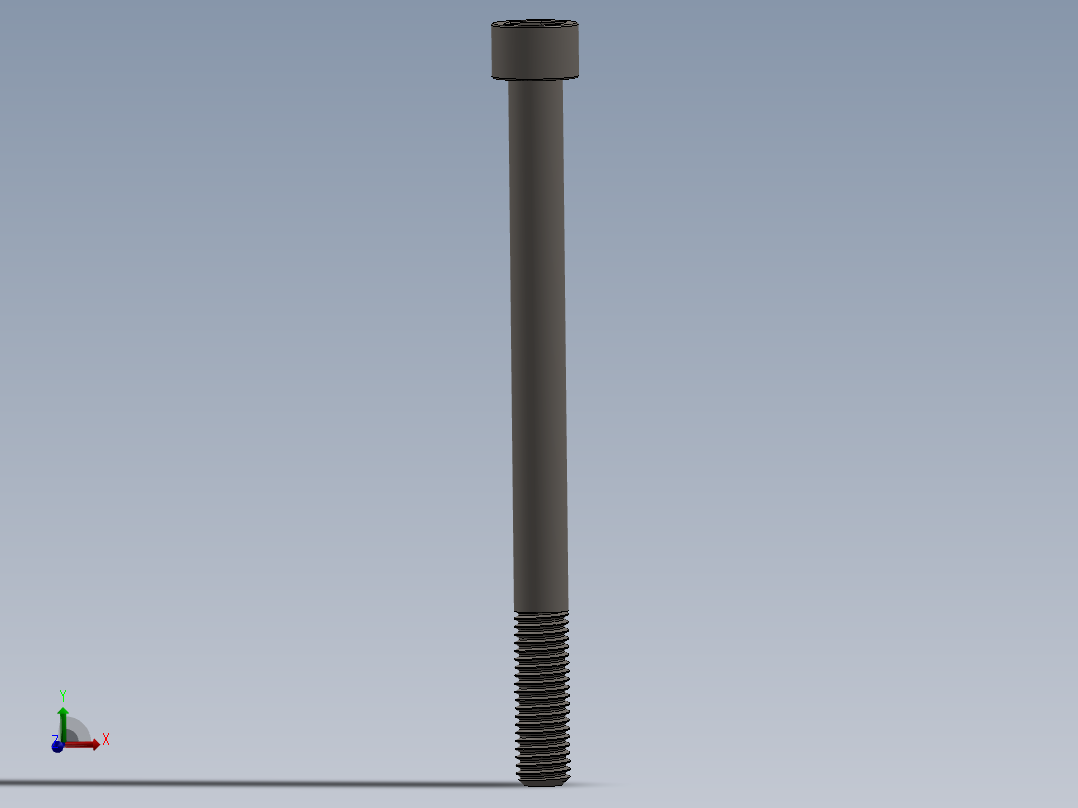 Screw_DIN_912_M10x130_A2.SLDPRT公制内六角螺钉主视图