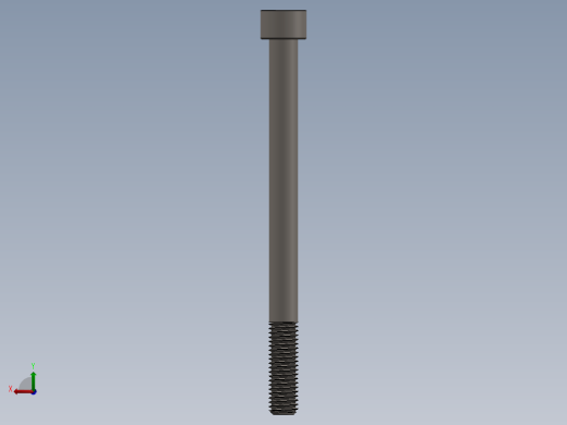 Screw_DIN_912_M10x130_A2.SLDPRT公制内六角螺钉后视缩略图