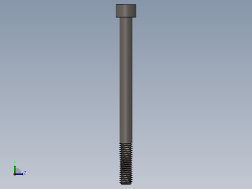 Screw_DIN_912_M10x130_A2.SLDPRT公制内六角螺钉左视缩略图