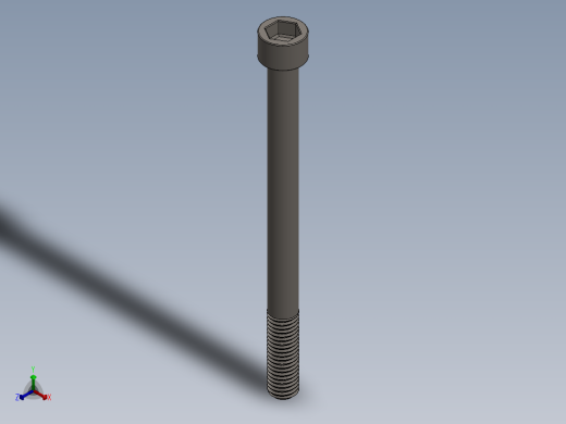 Screw_DIN_912_M10x130_A2.SLDPRT公制内六角螺钉正等轴测缩略图
