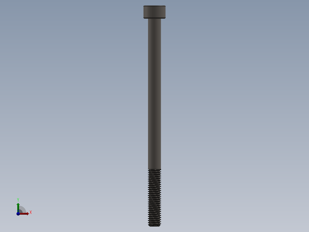Screw_DIN_912_M5x80_A2.SLDPRT公制内六角螺钉前视图