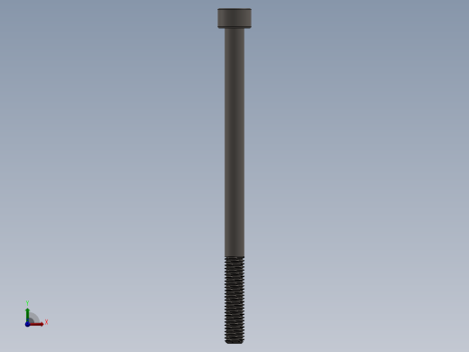 Screw_DIN_912_M5x80_A2.SLDPRT公制内六角螺钉前视缩略图