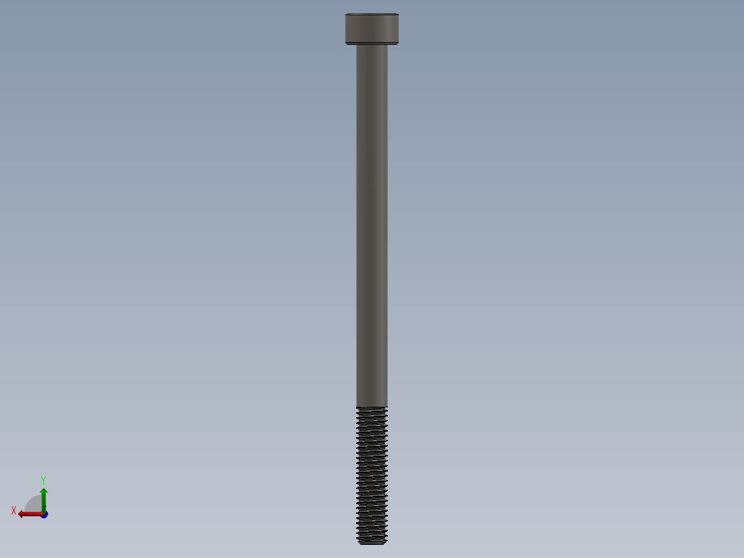 Screw_DIN_912_M5x80_A2.SLDPRT公制内六角螺钉后视图