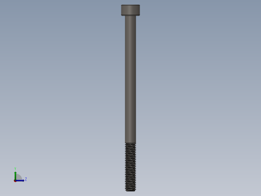 Screw_DIN_912_M5x80_A2.SLDPRT公制内六角螺钉左视缩略图